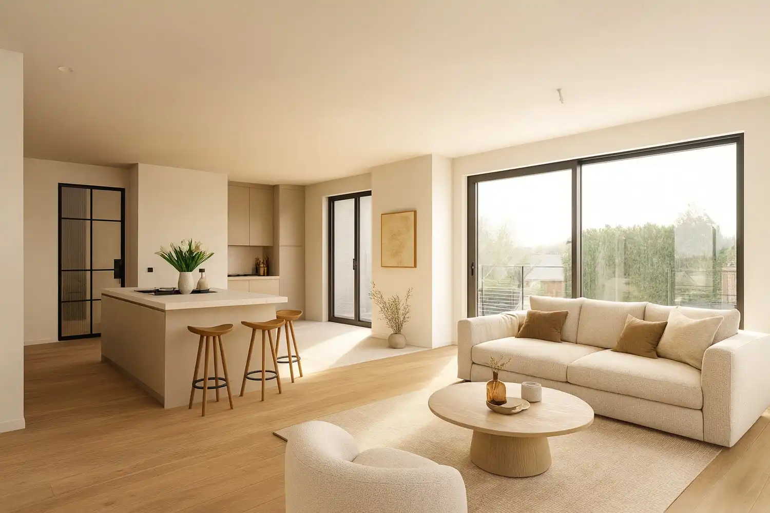 Prachtig penthouse met een zeer ruim zuidelijk georiënteerd terras foto 2