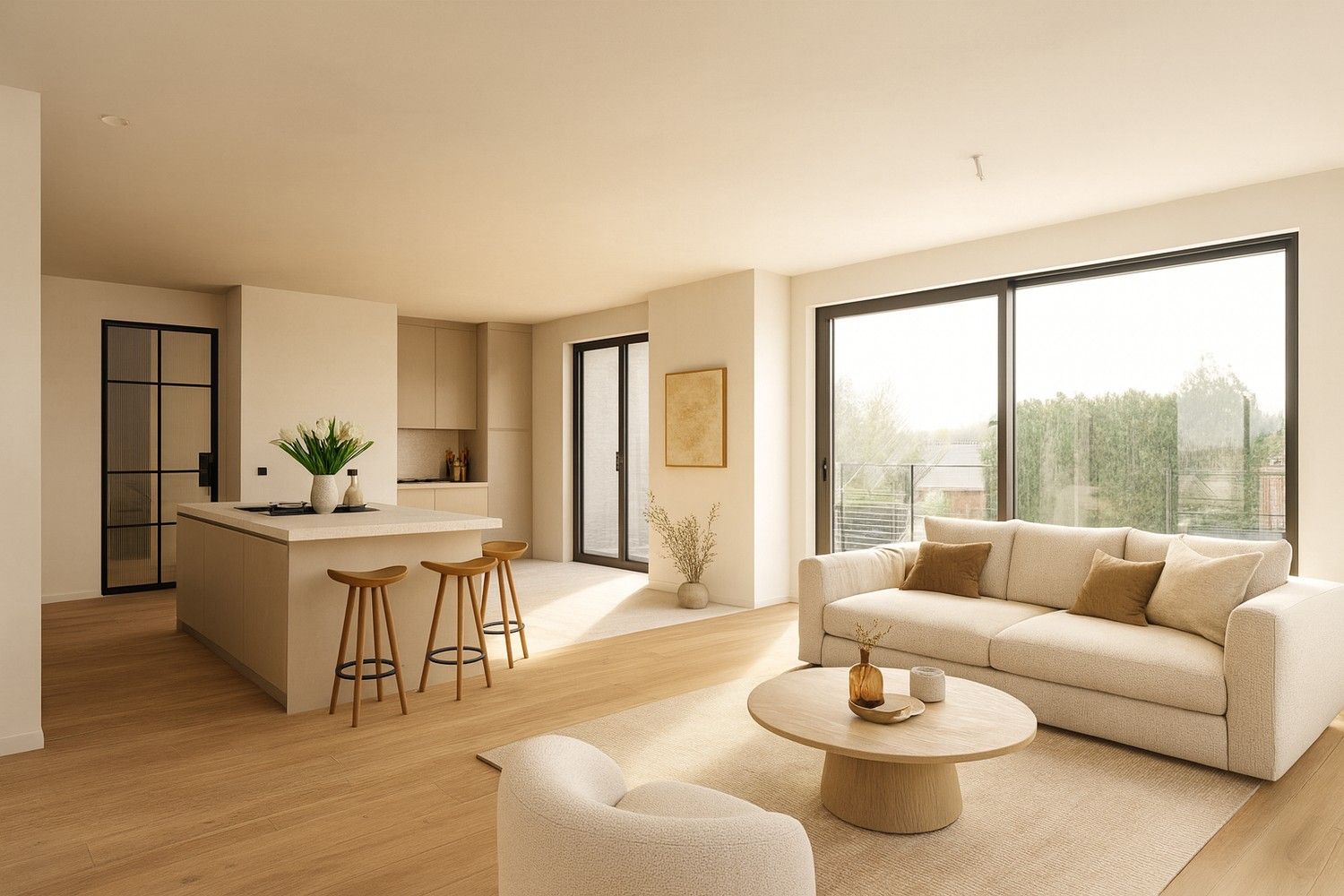 Prachtig penthouse met een zeer ruim zuidelijk georiënteerd terras foto 2