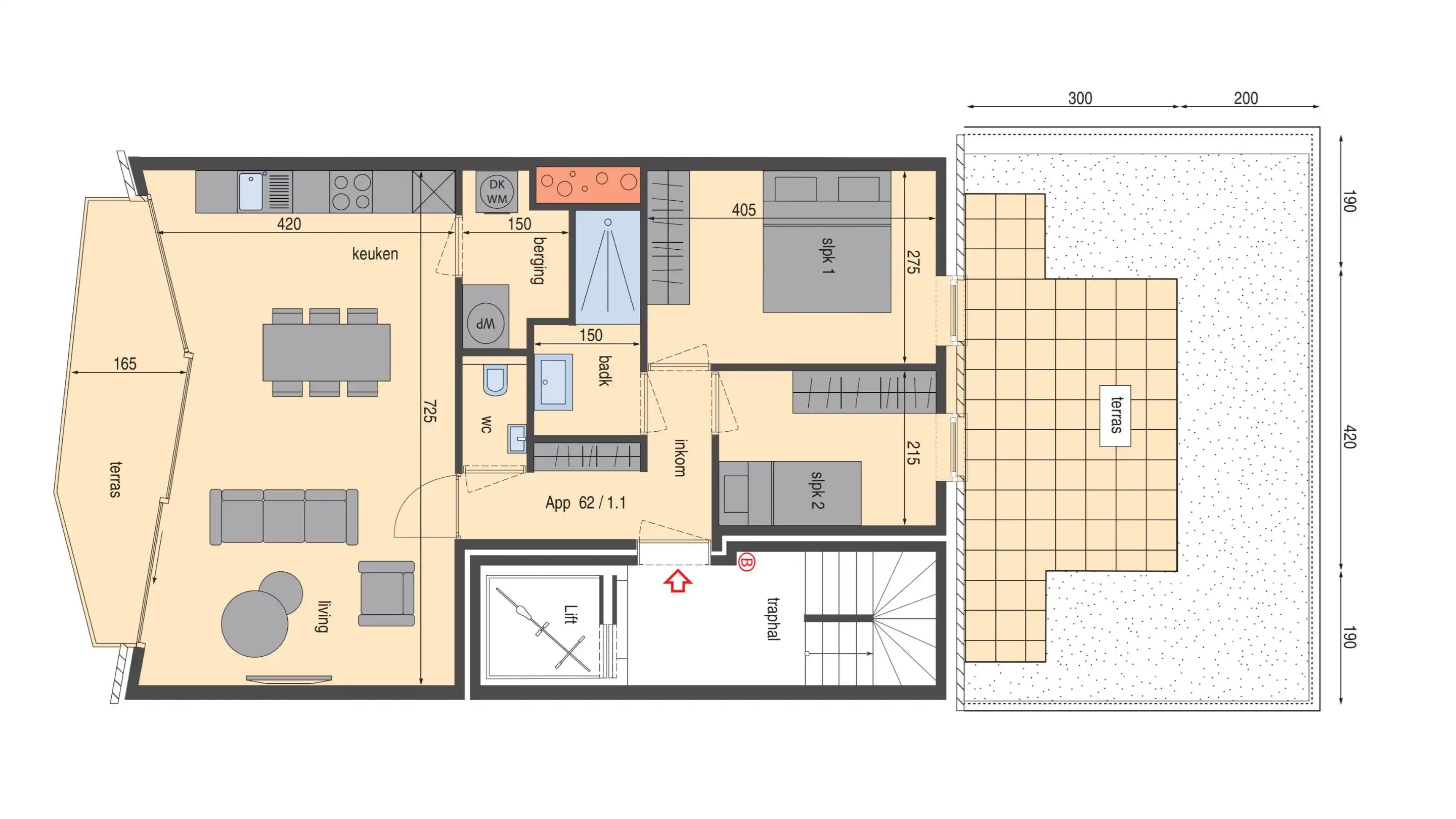 Res. “Finion” – Twee slaapkamers en een uitzonderlijk terras foto 6