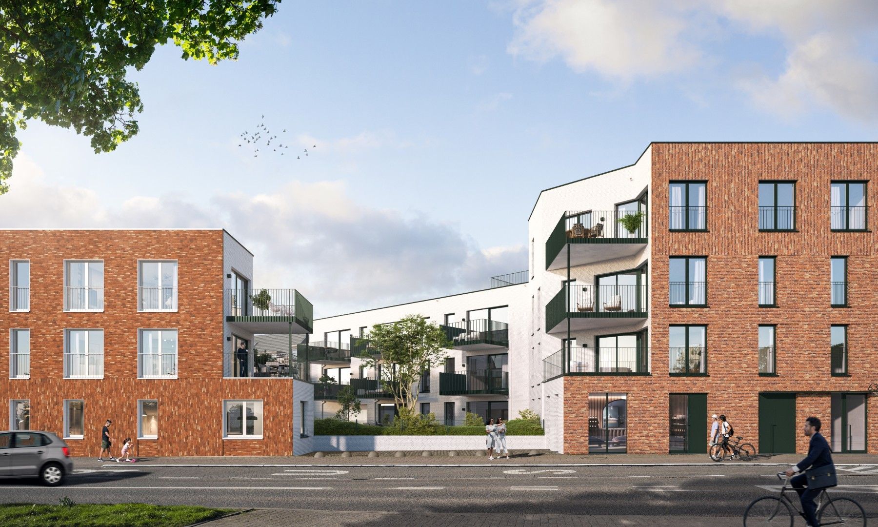 2-slpk app. met 2 terrassen aan groen uitzicht foto 4