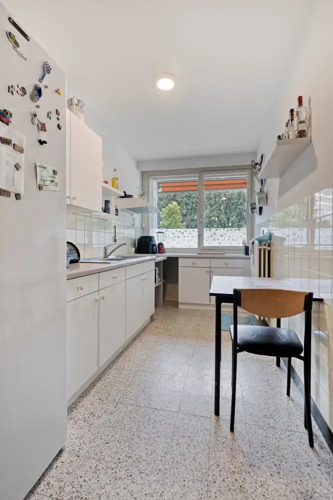 Gelijkvloers appartement met 1 slk, terras en parking! foto 11