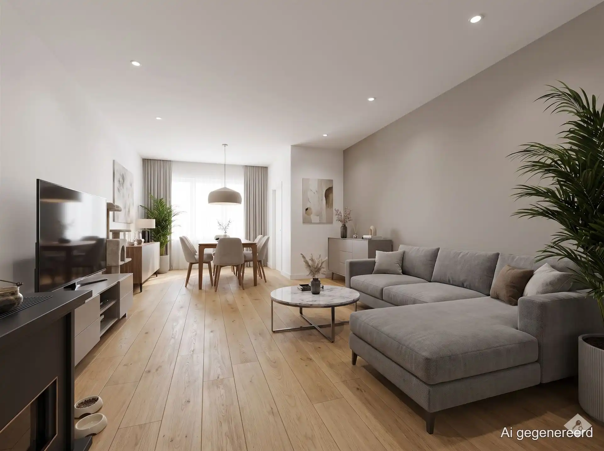 Ruime woning met drie slaapkamers, garage en grote tuin foto 3