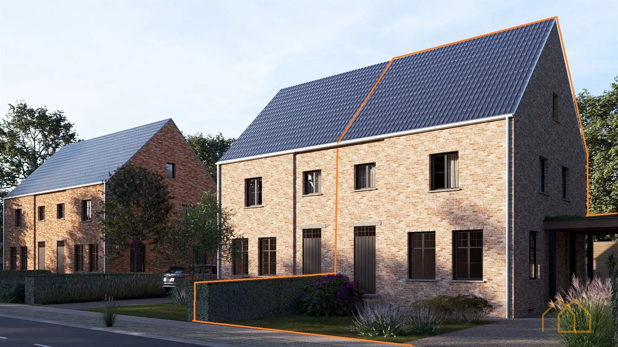 Nieuwbouw van 180m² met oprit en terras - 4slk mogelijk foto {{pictureIndex}}