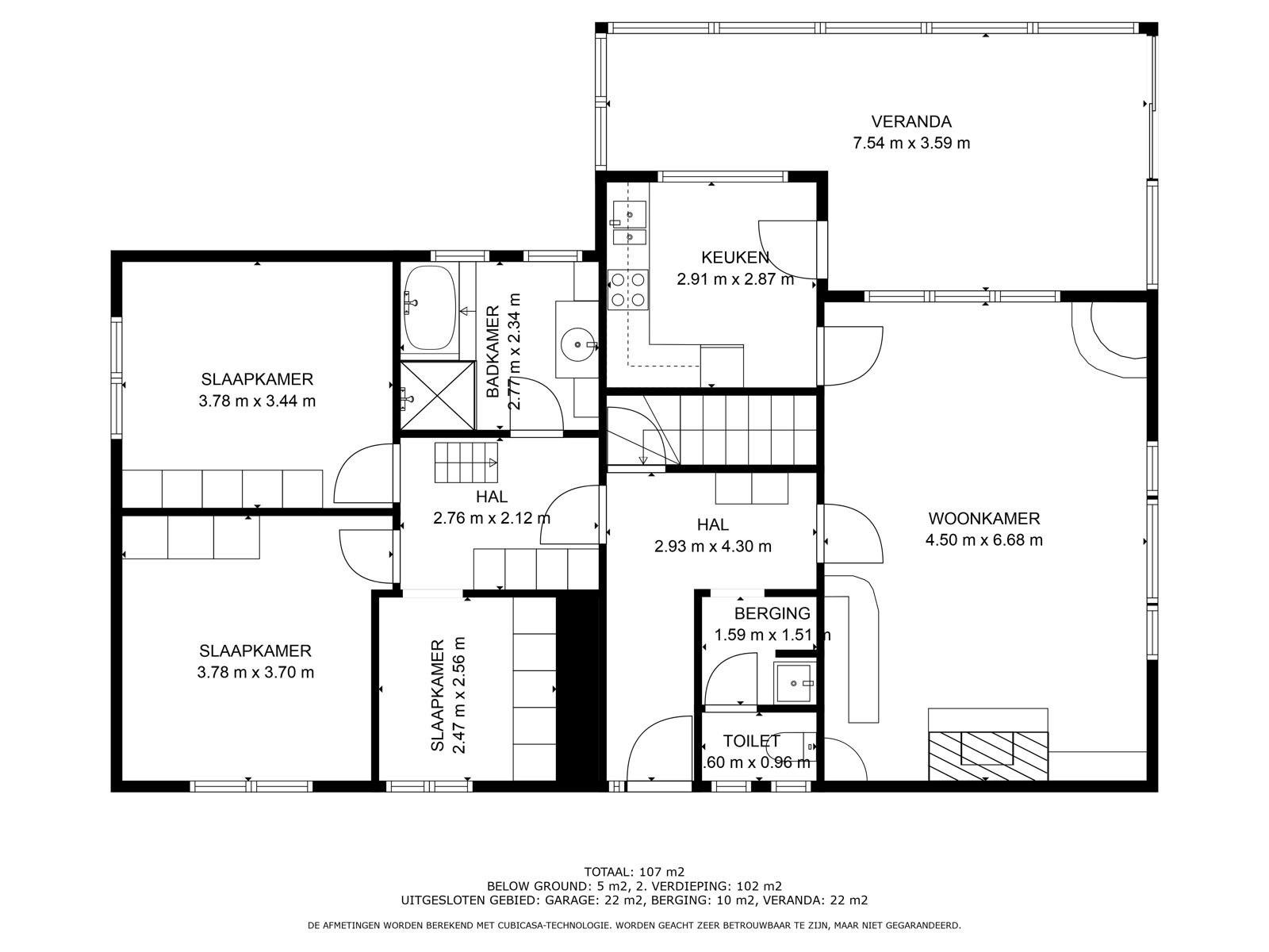 Gelijkvloerse villa met 3 slks & tuin op 7 minuten van  E40  foto 15