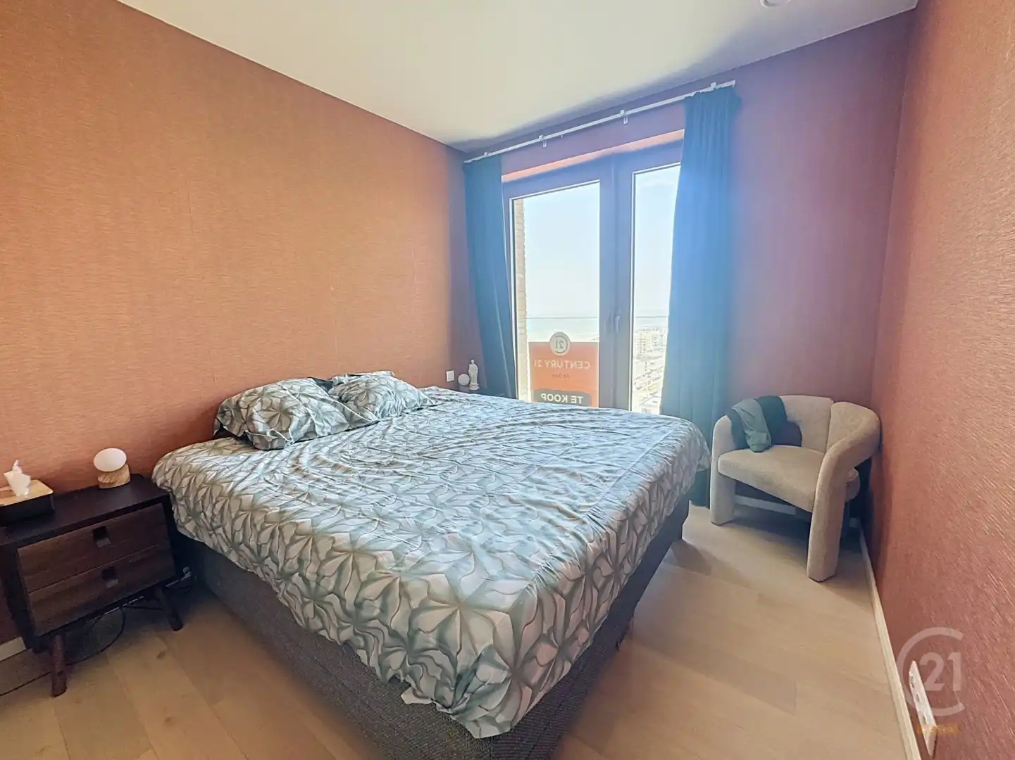 Exclusief nieuwbouw hoekappartement met panoramisch uitzicht en zijdelings zeezicht in Oostende foto 12