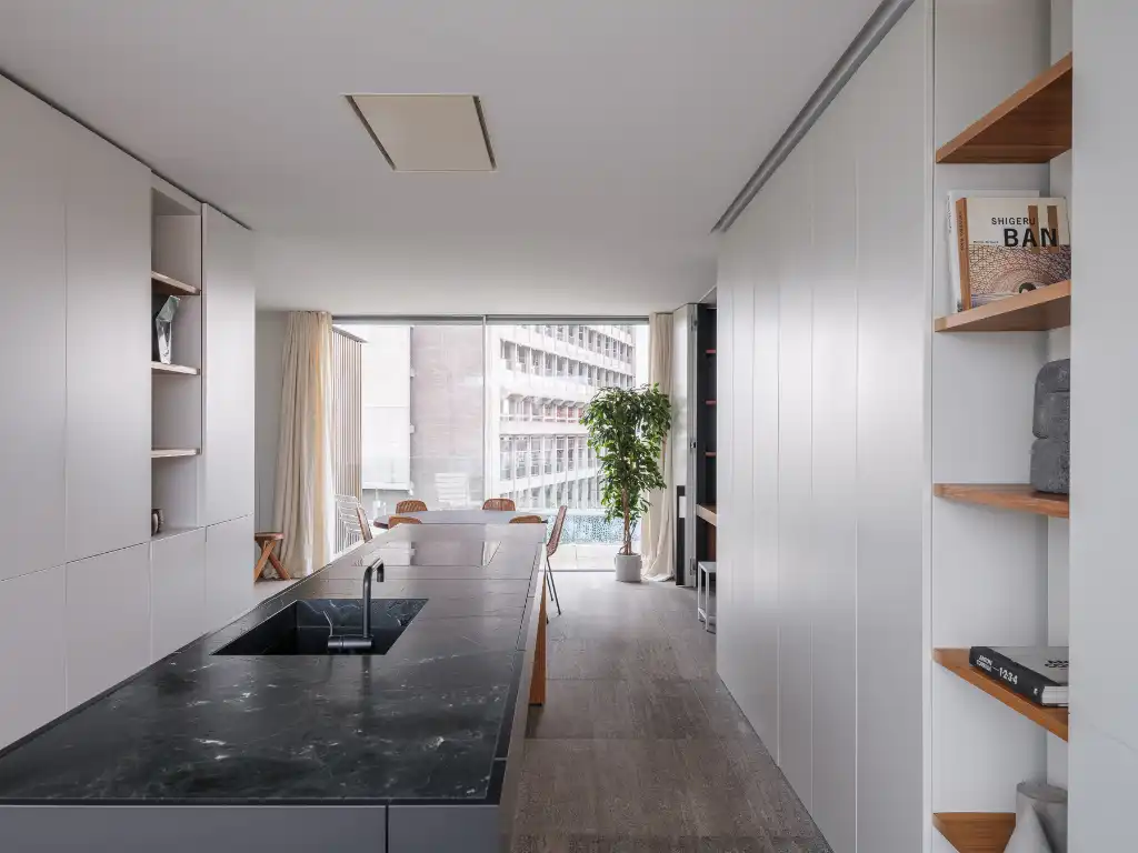 High-end duplexpenthouse met drie terrassen, gelegen in een architecturaal hoogstaand gebouw naar ontwerp van Element Architecten. foto 11