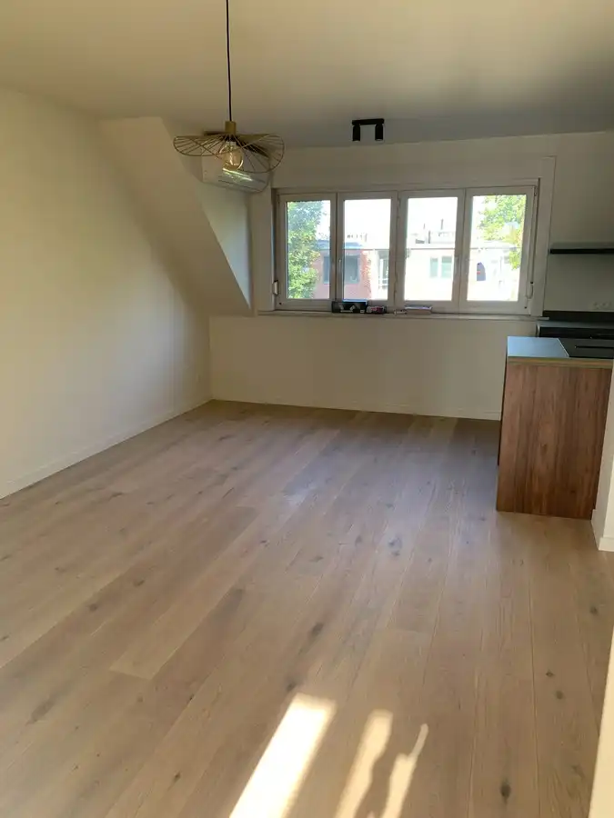 Volledig vernieuwd één slaapkamer appartement te huur in Merksem op de tweede verdieping foto 4