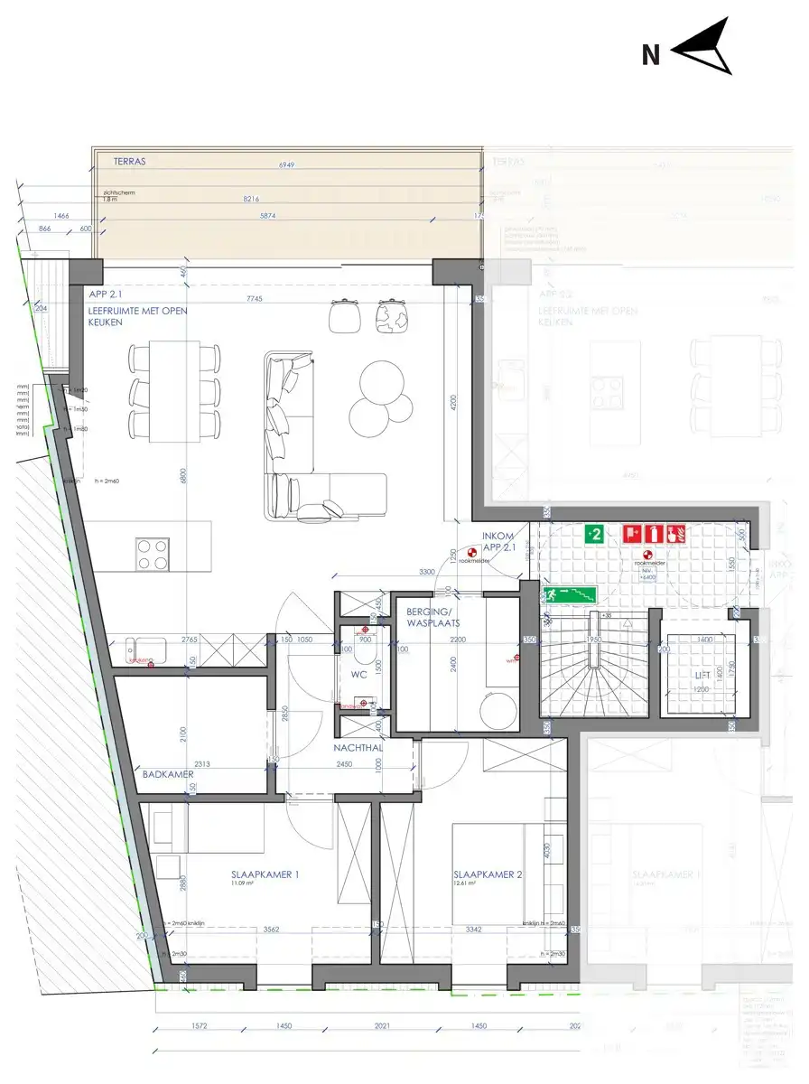 Nieuwbouw 2 slaapkamers en terras - centrum van Nieuwpoort foto 2