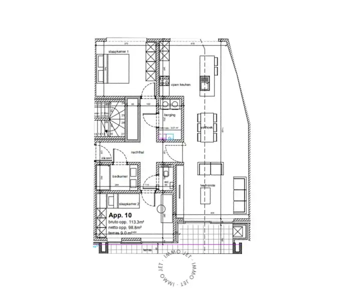Nieuwbouwappartement op de eerste verdieping met terras en twee slaapkamers foto 4