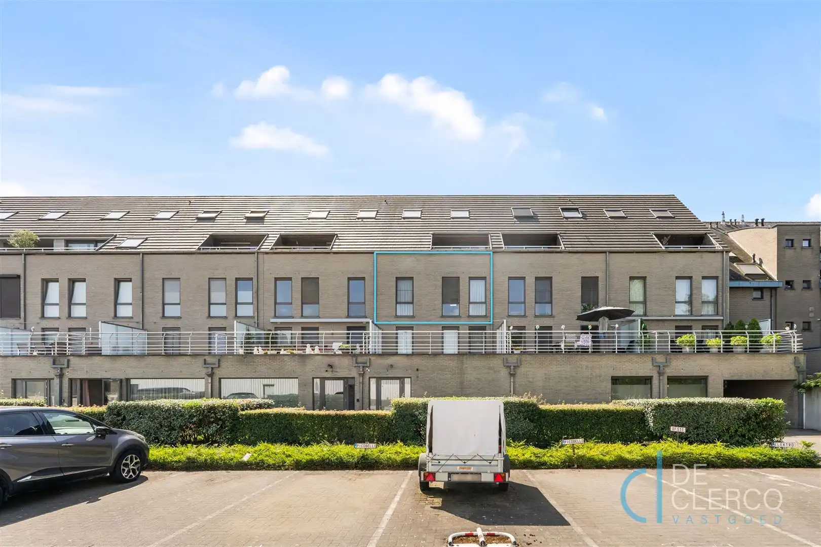 Appartement met garage en wijds zicht op centrum Lochristi  foto 13