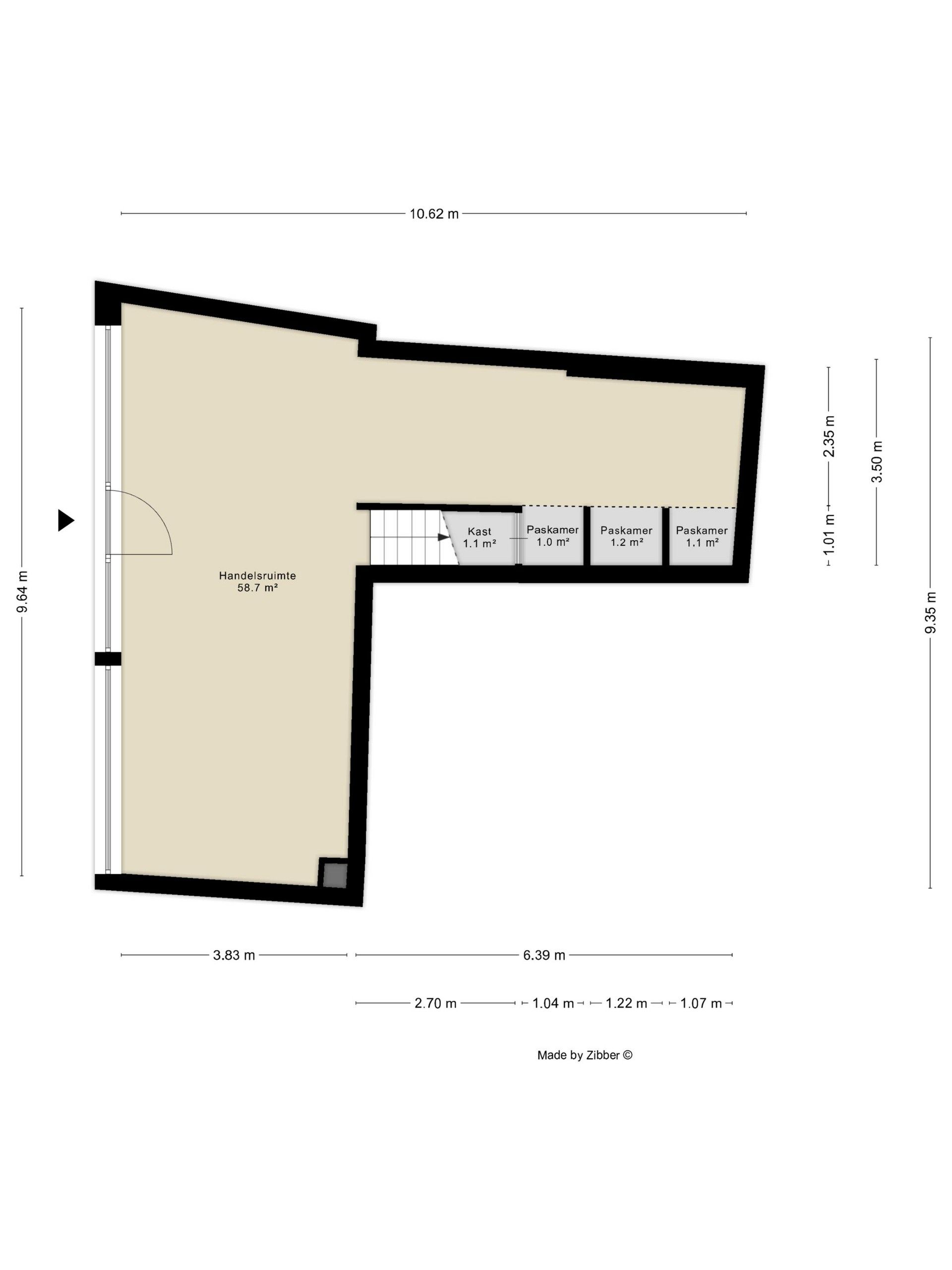 Architecturaal handelspand met bovenliggend (casco) appartement - Aldestraat 54. foto 12