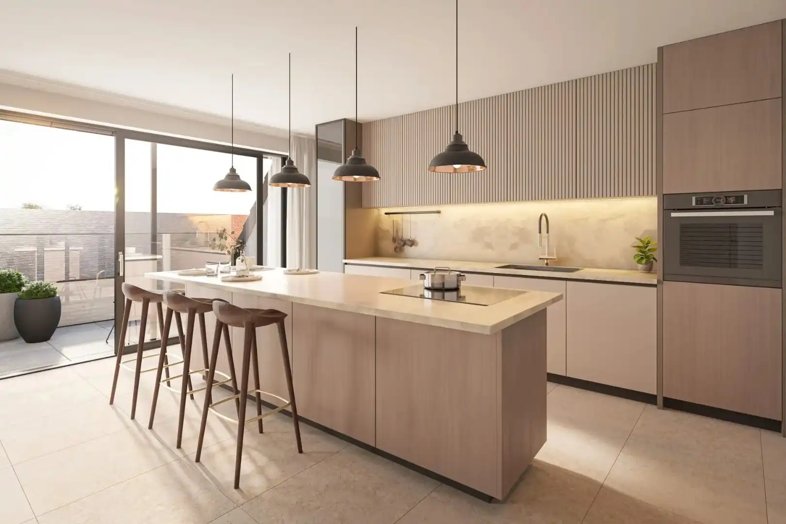 Appartement met 2 slaapkamers en terras te Lombardsijde  foto 4