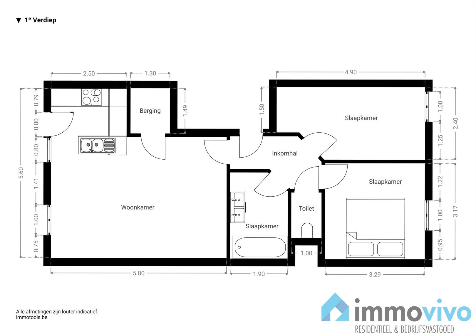 Stijlvol 2-slaapkamerappartement met groot terras en lift (bouwjaar 2007). foto 15