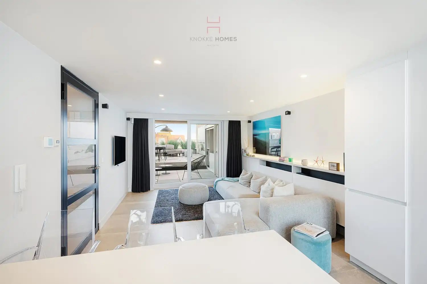 Mooie duplex-mezzanine met frontaal zeezicht en zuidgericht terras. foto 10