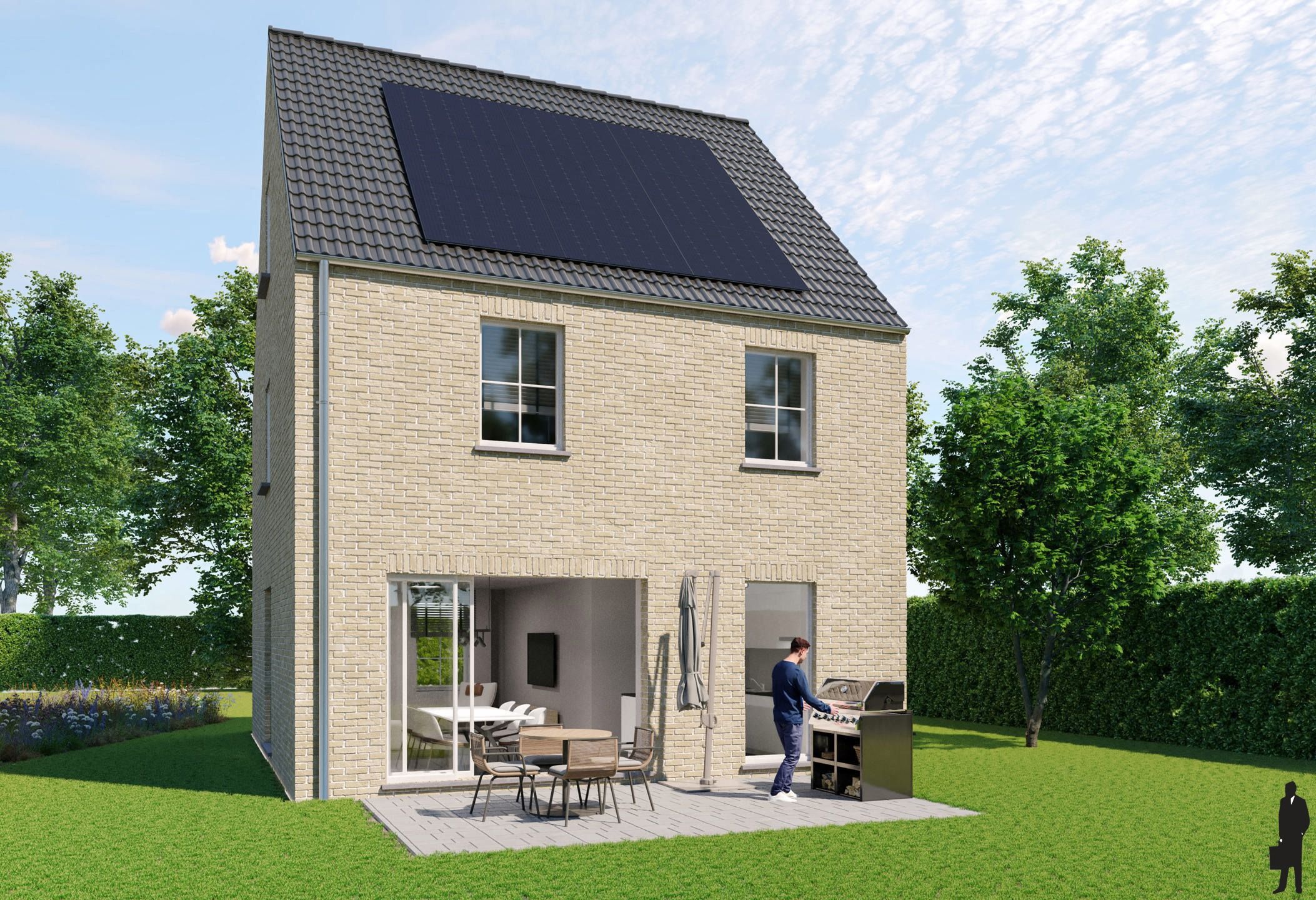 Nieuwbouwwoning met 3 slpk. op perceel van ca. 605m² foto 2