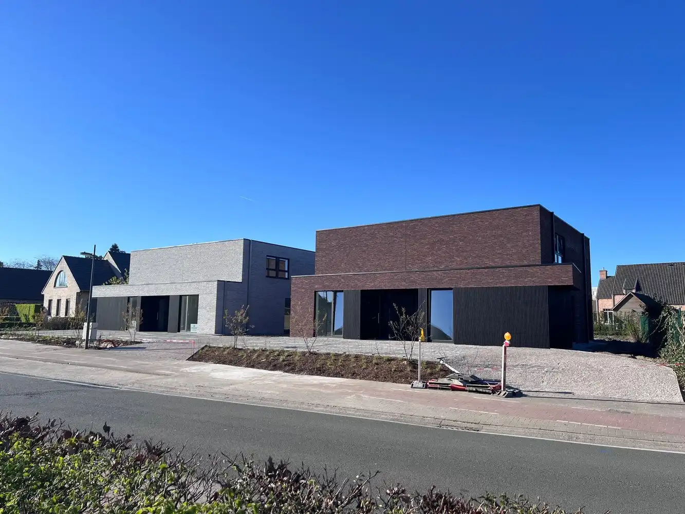 Halfopen nieuwbouwwoningen Rozendalestraat Wingene foto {{pictureIndex}}