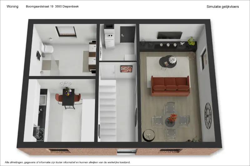 Te renoveren (uitbreidbare) woning (6% btw) of sloop/heropbouw op een rustig gelegen perceel van +- 11are op wandelafstand van het centrum van Diepenbeek! foto 25