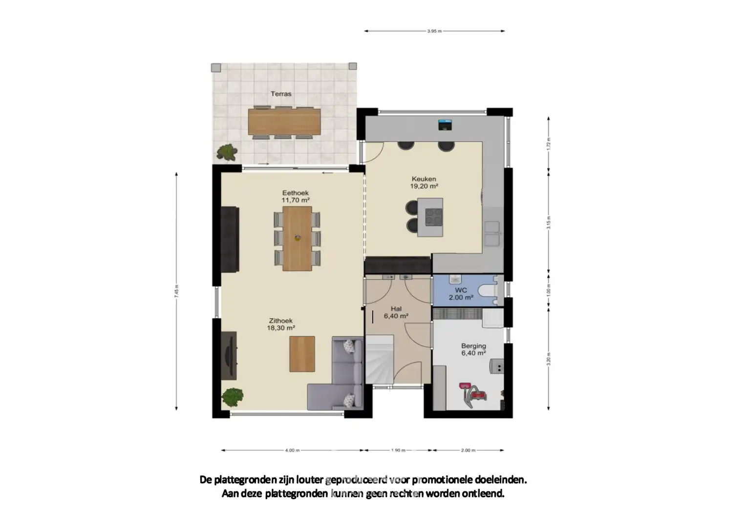 Instapklare open bebouwing met gezellige tuin in Wintam foto 22