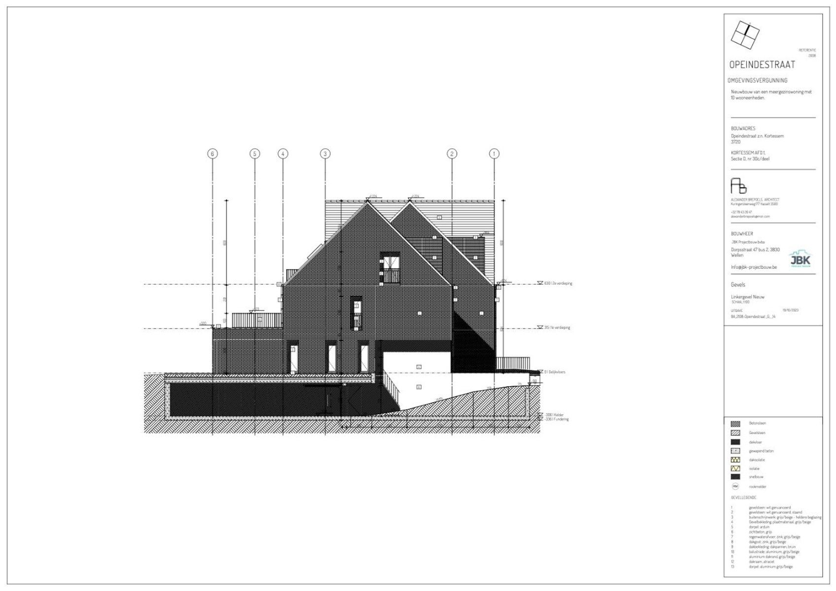 Residentie Van Bellis: Nieuwbouw Benedenwoning met tuin in Kortessem, 3 slaapkamers, Energielabel A, 127 m², bouwjaar 2024, zuidelijke tuinoriëntatie, 1 parkeerplaats en 1 berging inbegrepen foto 13