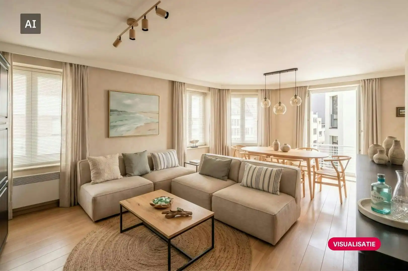 Gemeubileerde studio met slaaphoek te koop te Blankenberge foto 3