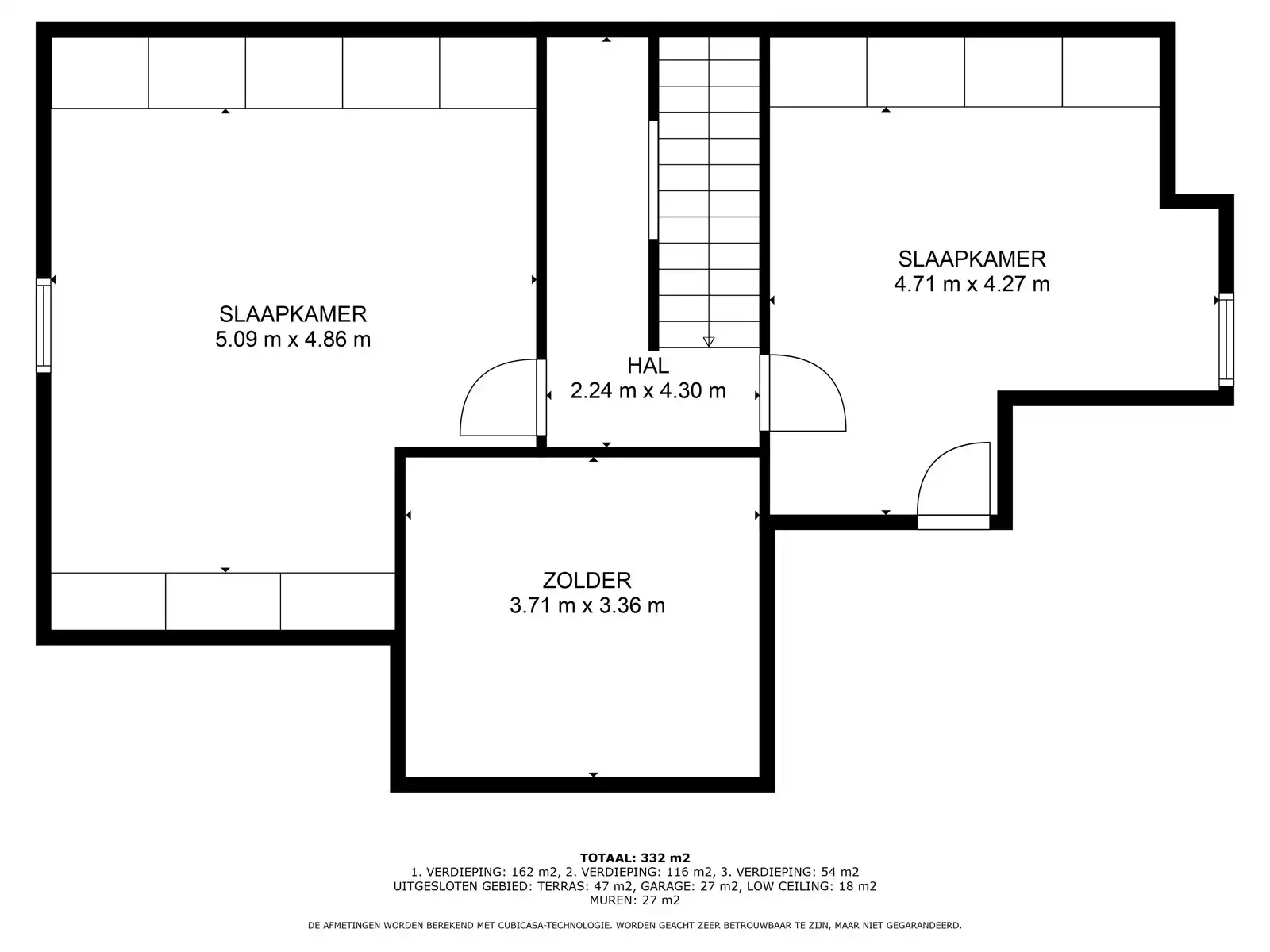 Villa met 5 (6) slks - 2 bdks - zwembad - 370m² bwb opp foto 25