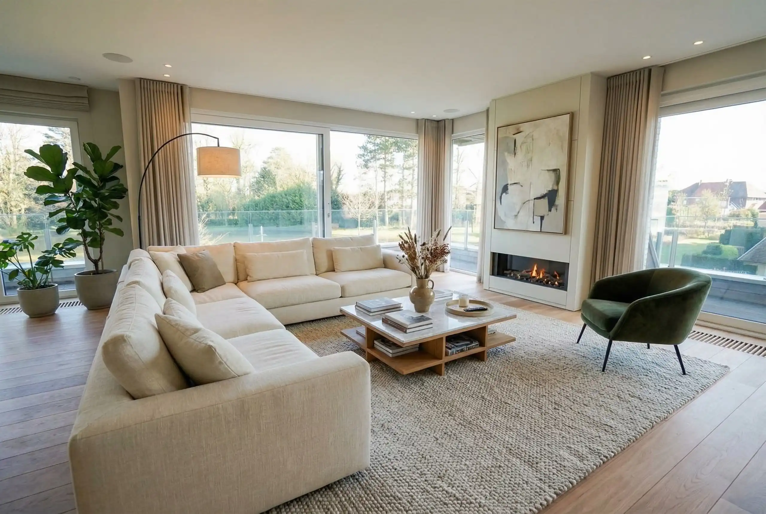 Zeldzame parel!  Klasse appartement met groen panorama foto 3