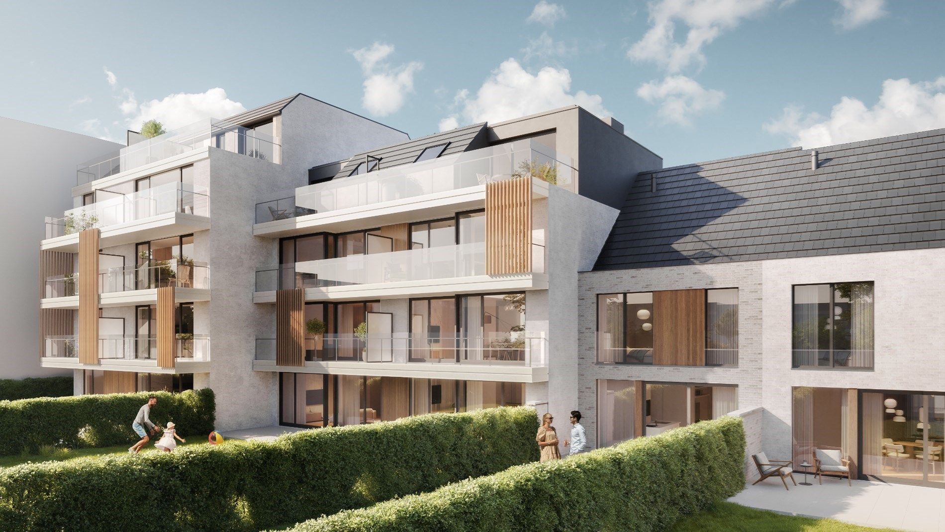 OPENDEUR 24/5 ! Modern wonen in Harelbeke, Residentie Zuidhof bestaande uit 18 appartementen met 1-2 slaapkamers foto 2