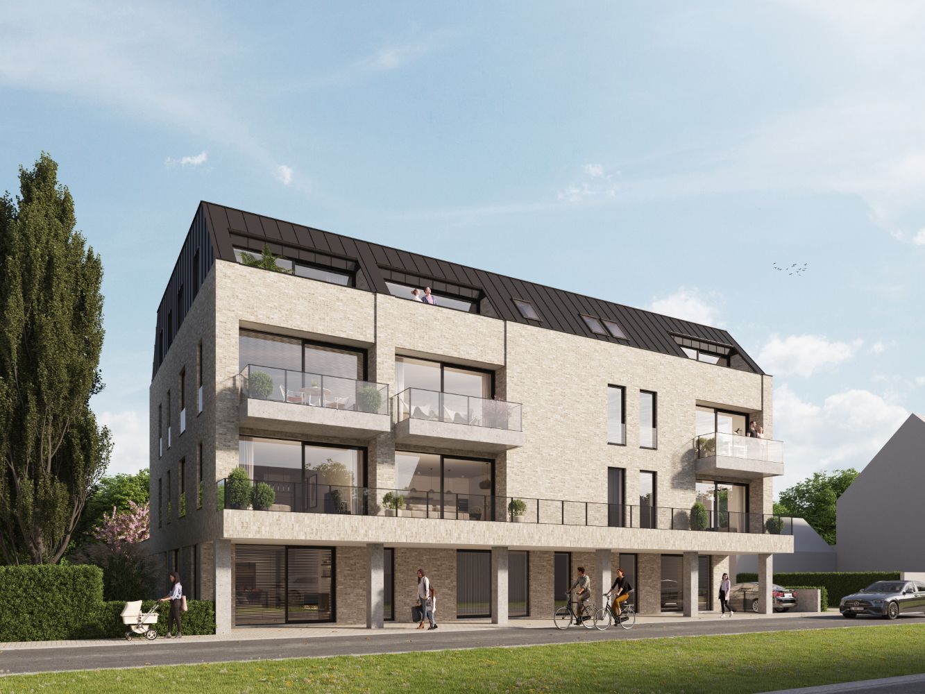 Zeer ruim woonappartement op de gelijkvloerse verdieping foto 1