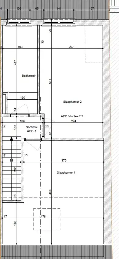Tof duplexapp met 2 slpk en terras achteraan foto 23
