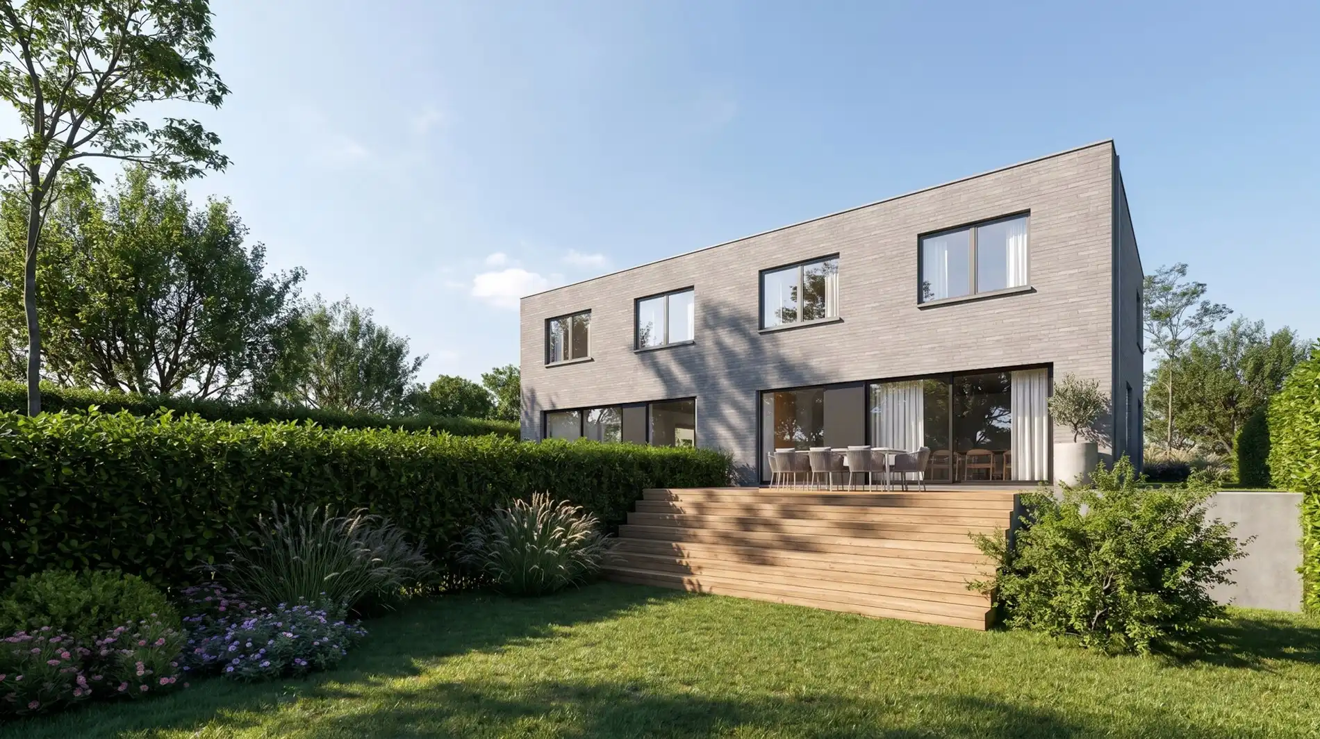 Nieuwe energiezuinige halfopen bebouwing op een rustige topligging in Oudenburg foto 3