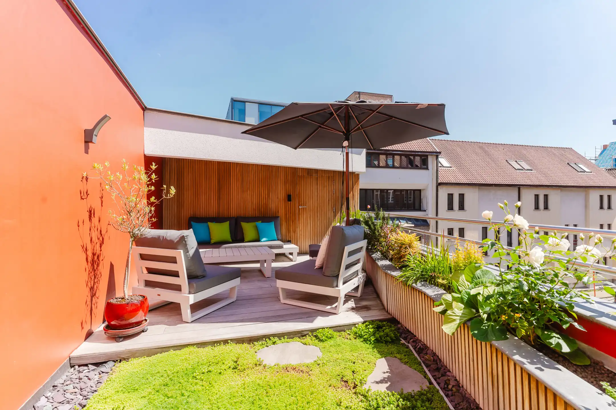 Architectenwoning met binnentuin,dakterras en garage te Gent foto 13