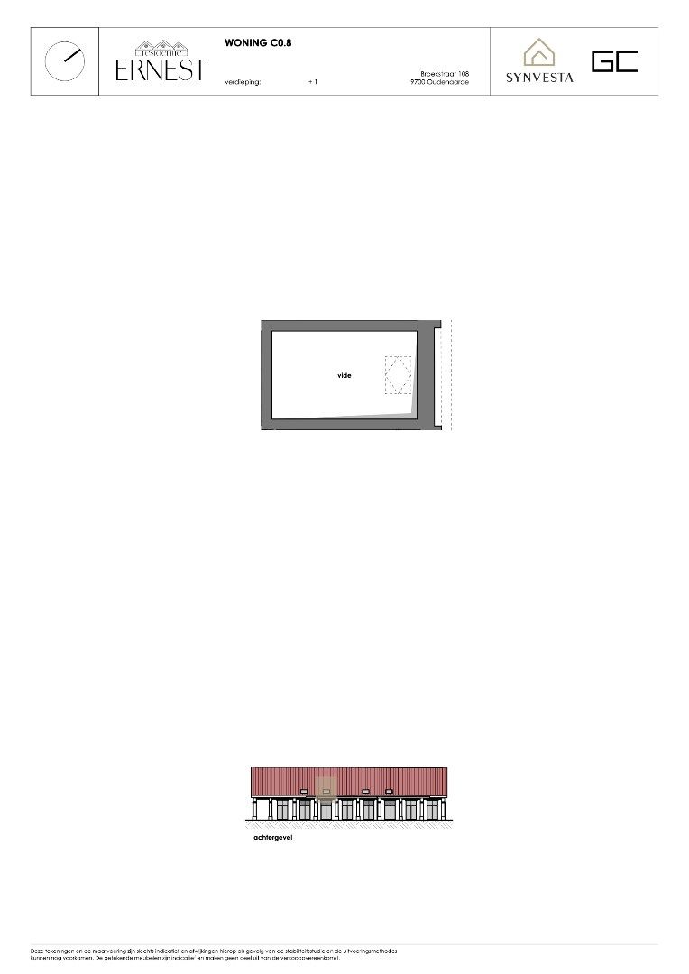 Modern huis met 1 slaapkamers en vide – Nieuwbouwproject Ernest, Oudenaarde foto 4