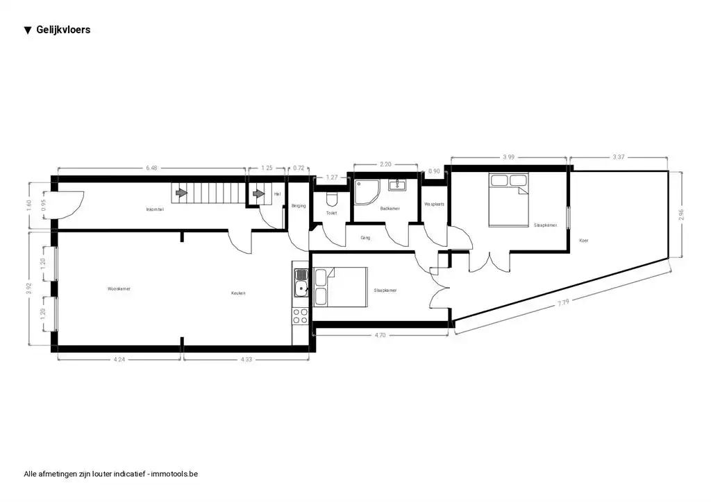 Instapklaar gelijkvloers appartement met stadskoer foto 11