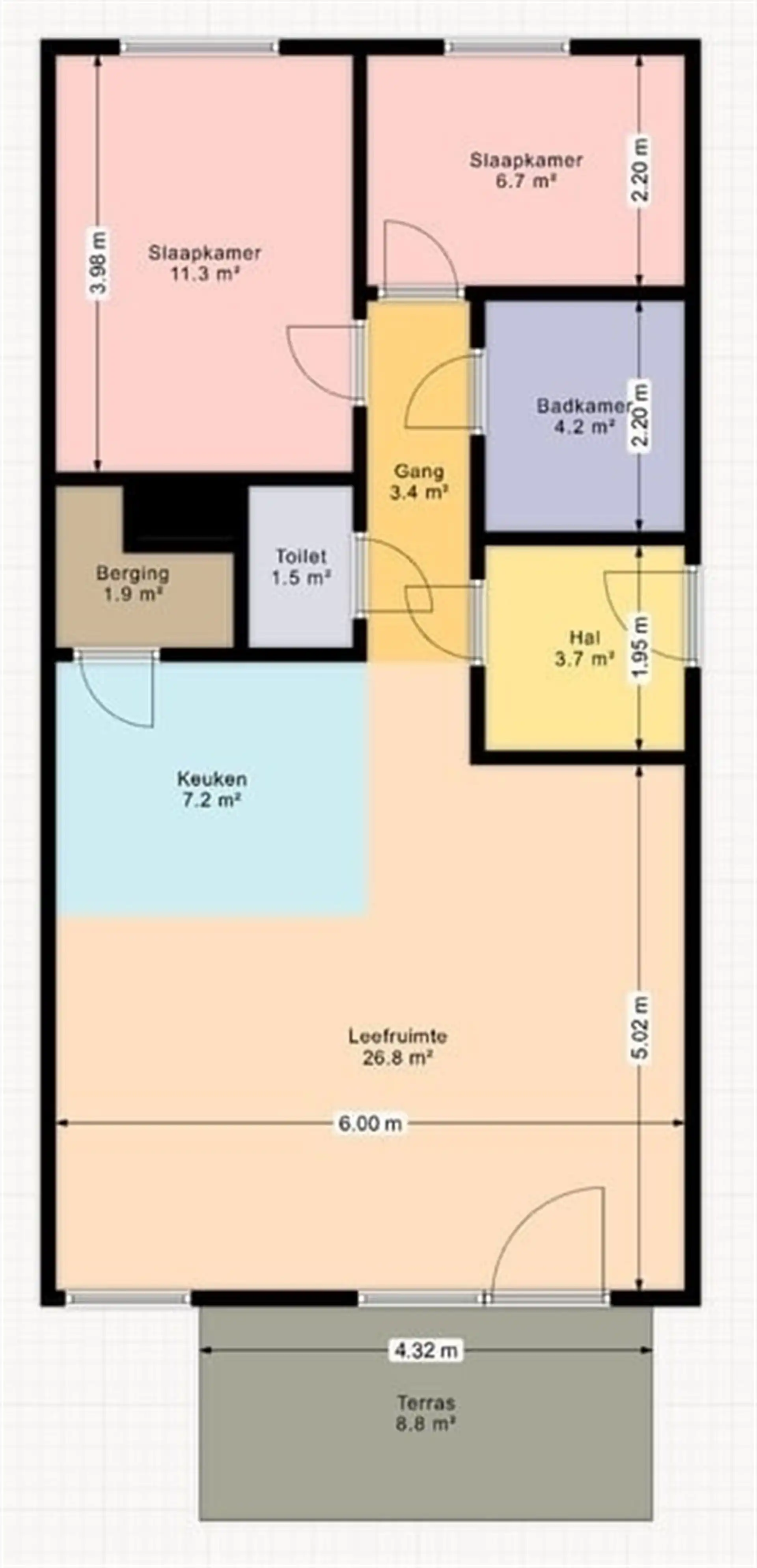 Recent instapklaar appartement met 2 slaapkamers! foto 13