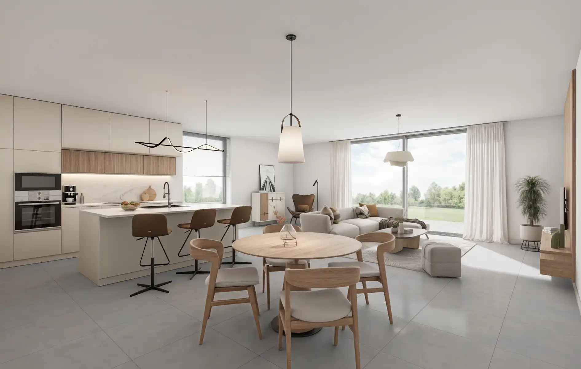 Moderne BEN-nieuwbouwwoningen in het landelijke Kalfort – CASCO oplevering foto 9