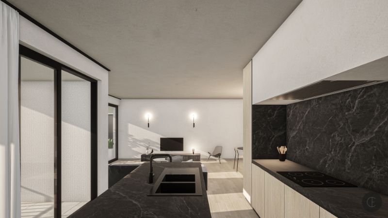 KORTEMARK: Appartement 2.05 met 2 slaapkamers en zitterras gelegen op de tweede verdieping van Nieuwbouwresidentie Mila en Nora foto 7