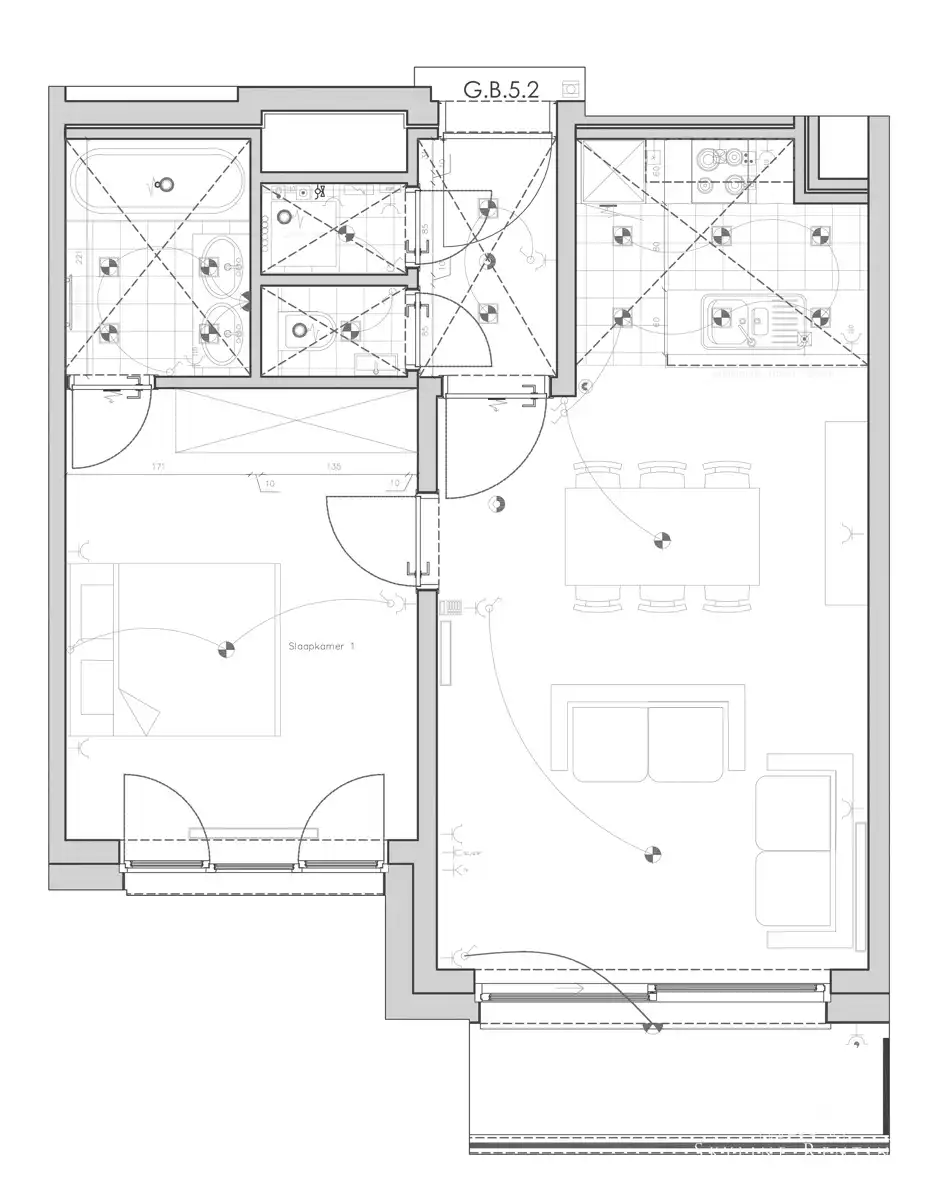 Prachtig gemeubeld appartement - 1 Kamer met TERRAS foto 12