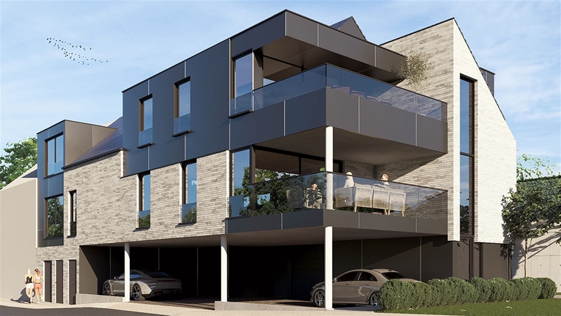 Uniek nieuwbouwapp. ±155 m² 1ste verdiep met 2 terrassen foto {{pictureIndex}}