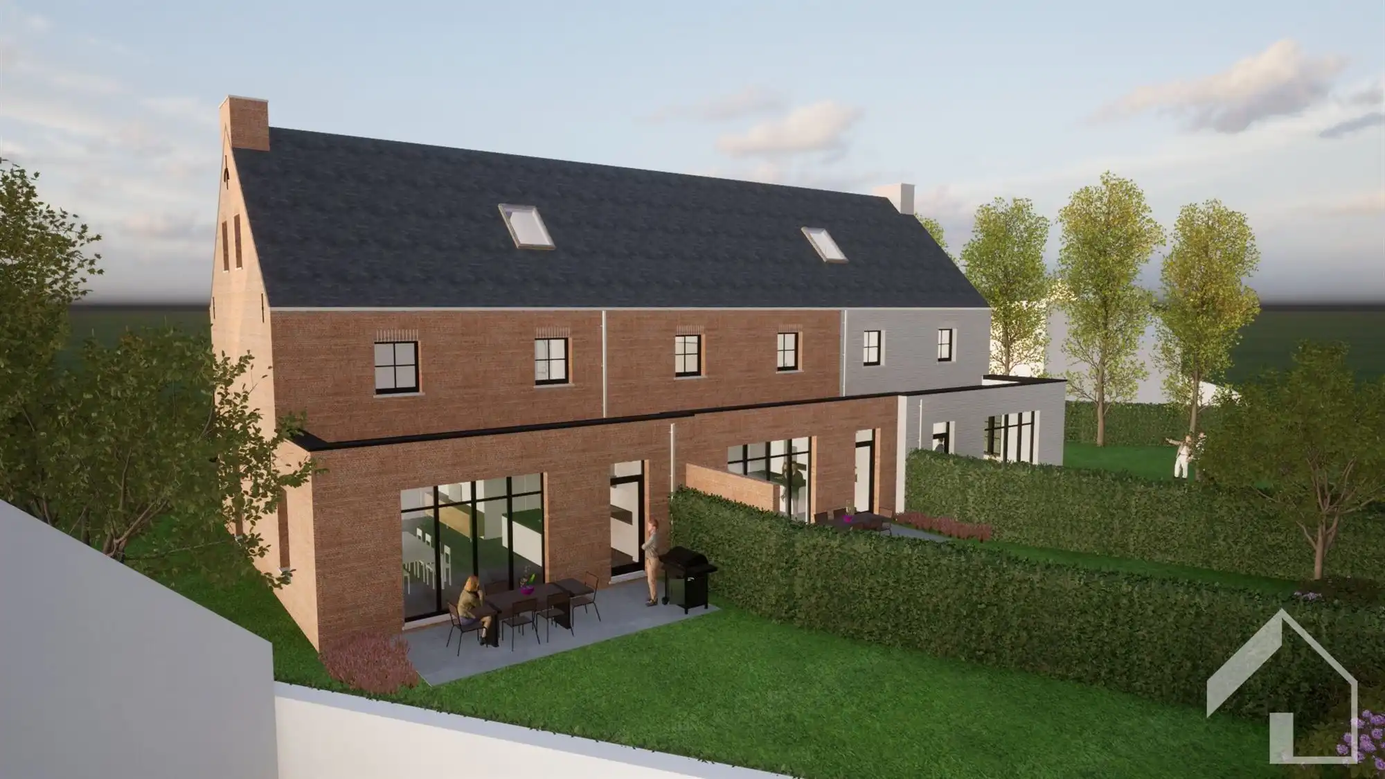 3 volledig afgewerkte nieuwbouwwoningen nabij centrum van Broechem foto 4