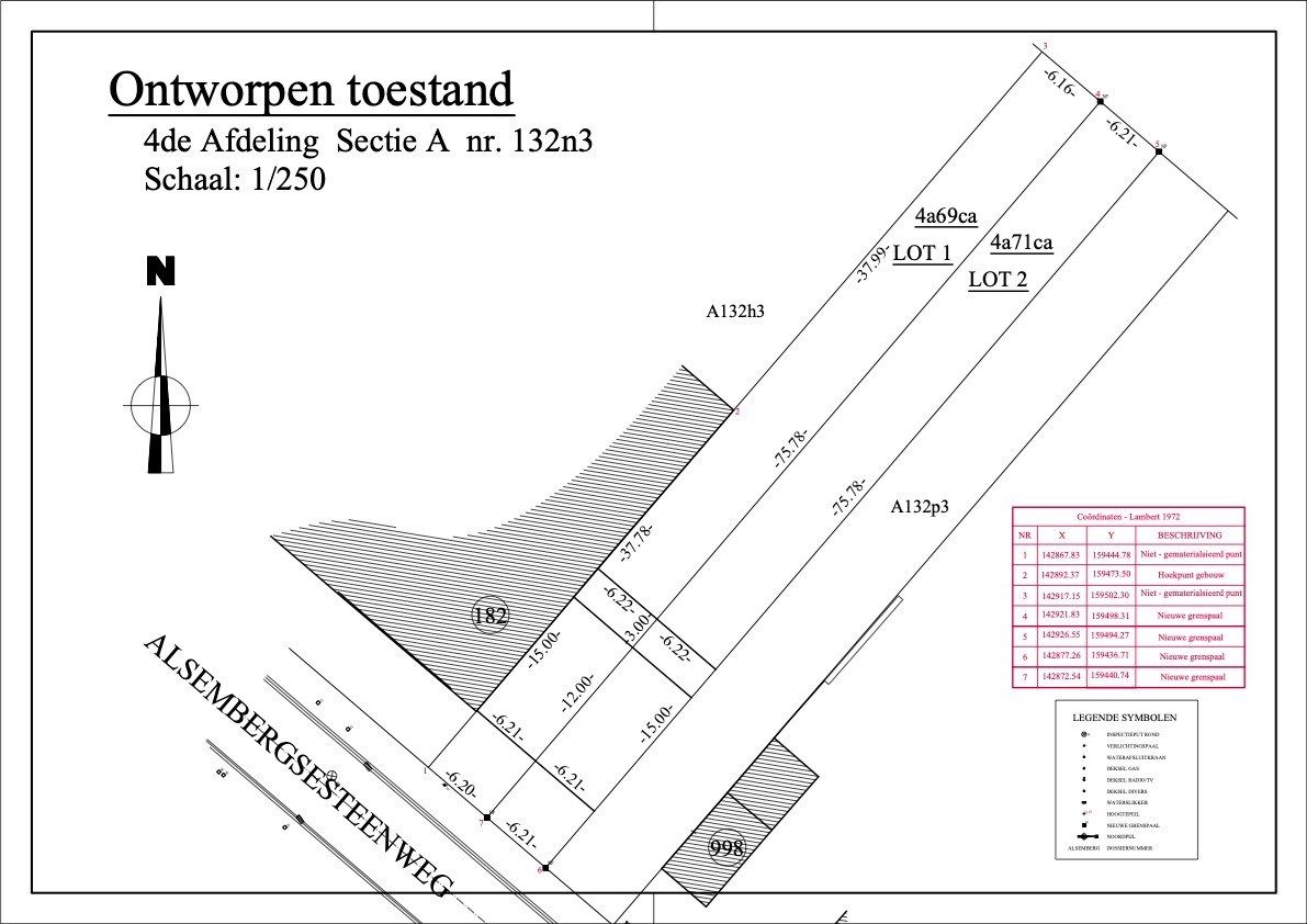 Bouwgrond voor 2 woningen of projectgrond te koop op 9a40 foto 3