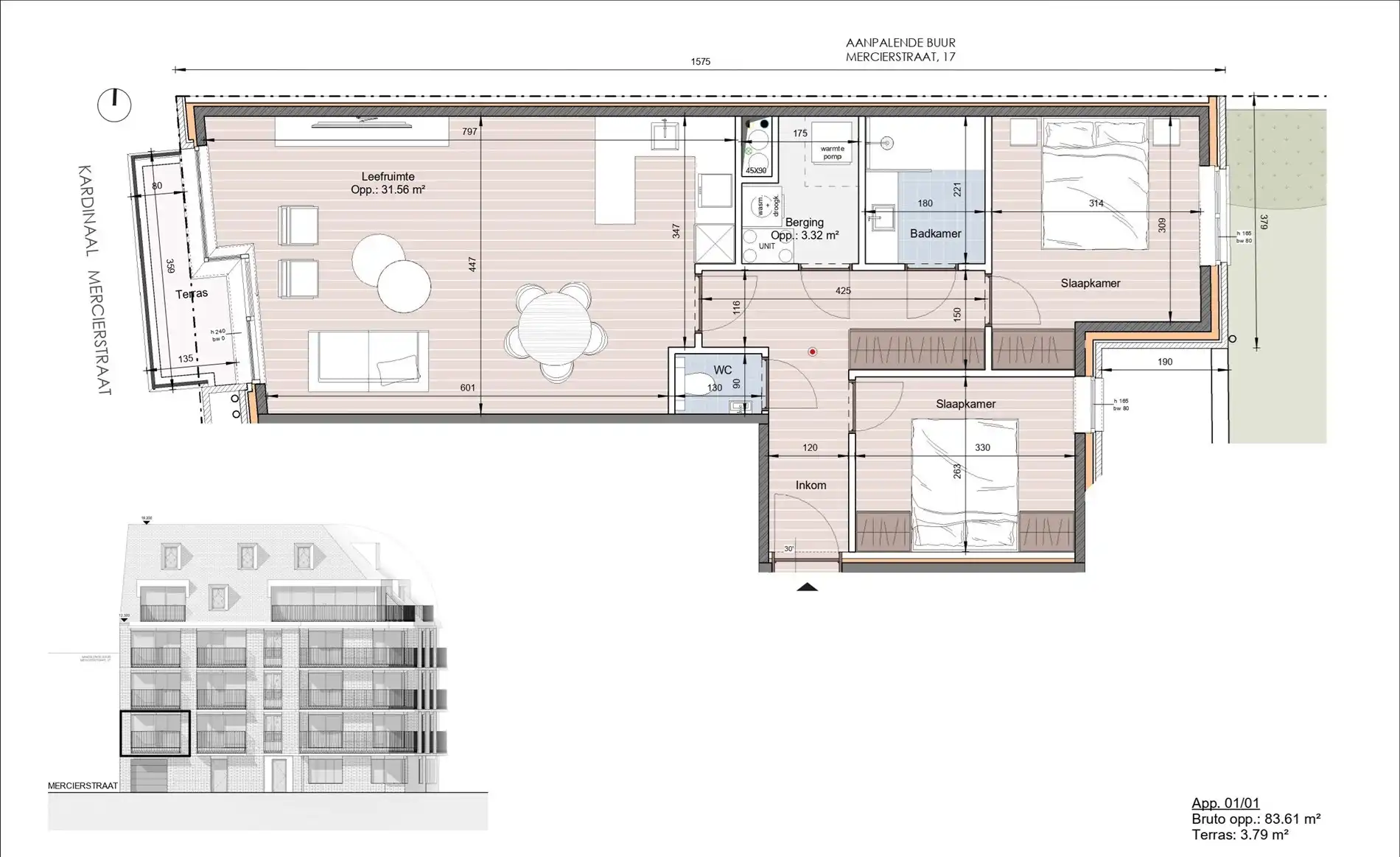 Ruim appartement met terras in Residentie Antoine – Heist foto 6