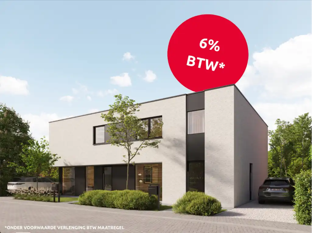 Moderne nieuw te bouwen woning Izegem, Half open - BTW 6%* foto {{pictureIndex}}