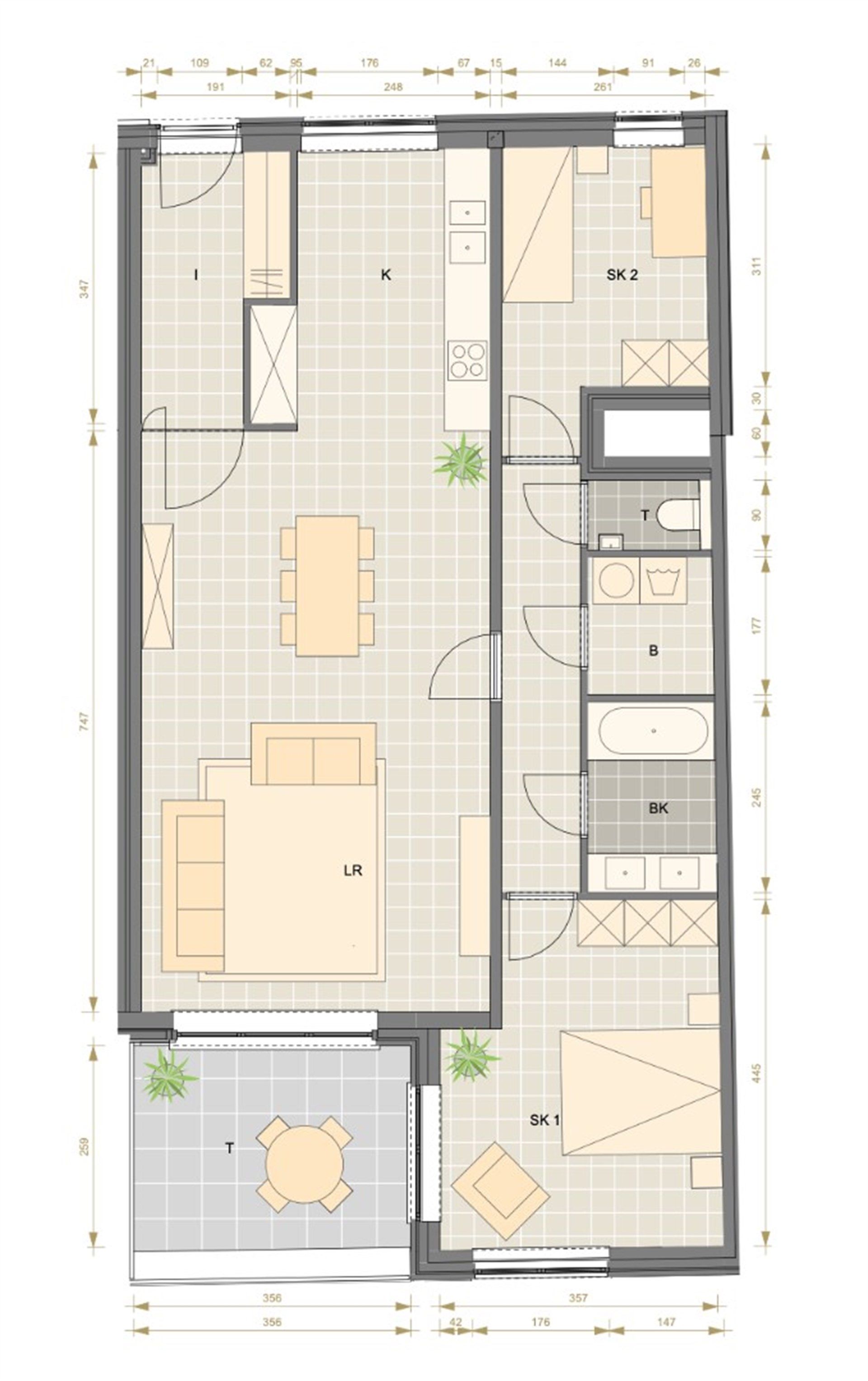 Afgewerkt nieuwbouwappartement met 2 slaapkamers foto 11