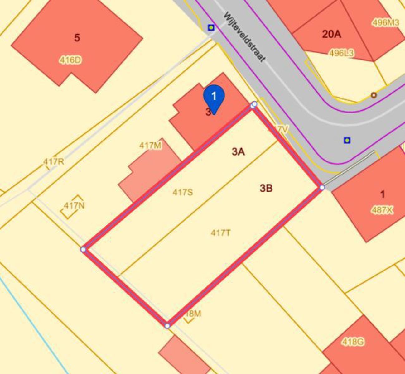 Twee bouwgronden (gesloten en hob) te koop in Borsbeke foto 2