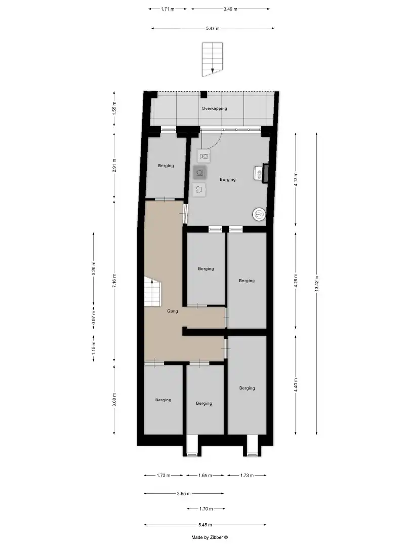 Super gelegen opbrengsteigendom bestaande uit 3 appartementen met tuin in het centrum van Tienen, EPC label C foto 47