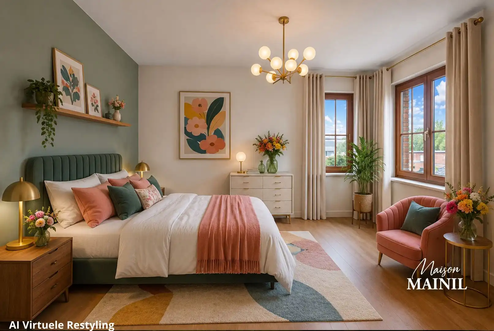Charmante woning met 3 slaapkamers, atelier en vergezichten te Scheldewindeke. foto 13