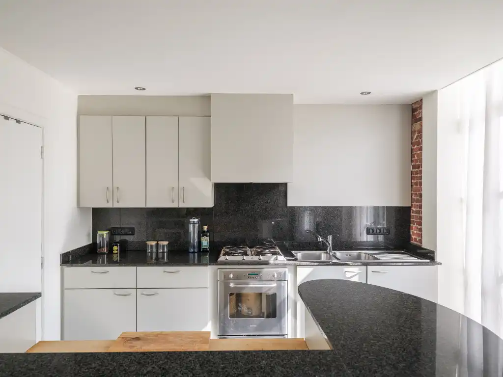Ruime loft met industrieel karakter en twee terrassen, gelegen op de tweede bouwlijn aan de Lousbergskaai. foto 4