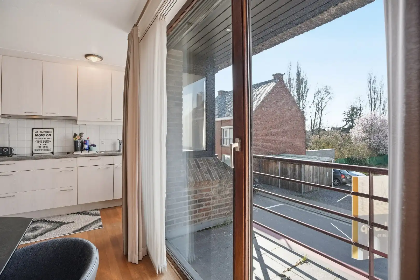 Duplex appartement te koop in Harelbeke op 1ste verdieping met 2 slaapkamers, ruim terras en garagebox  foto 7