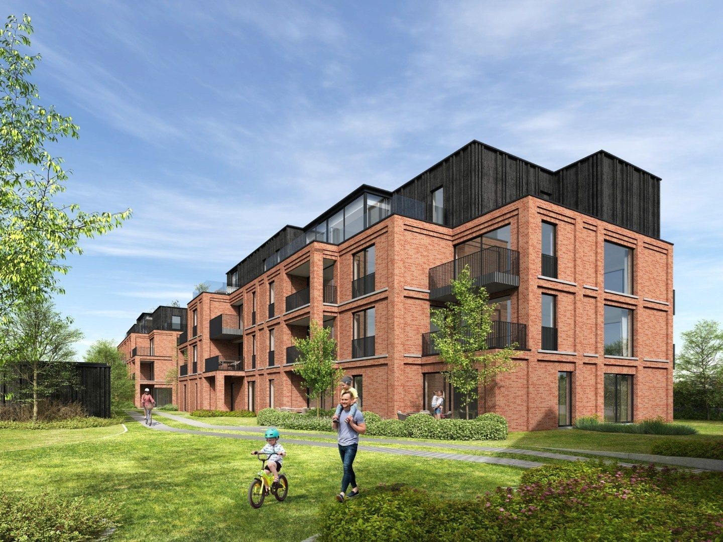 Ruime penthouse met 2-slaapkamers in nieuwbouwproject Ernest foto {{pictureIndex}}