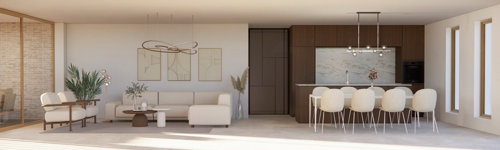 6% BTW - NIEUWBOUW GELIJKVLOERSAPPARTEMENT MET 3 SLAAPKAMERS IN HET CENTRUM VAN KERMT foto 2